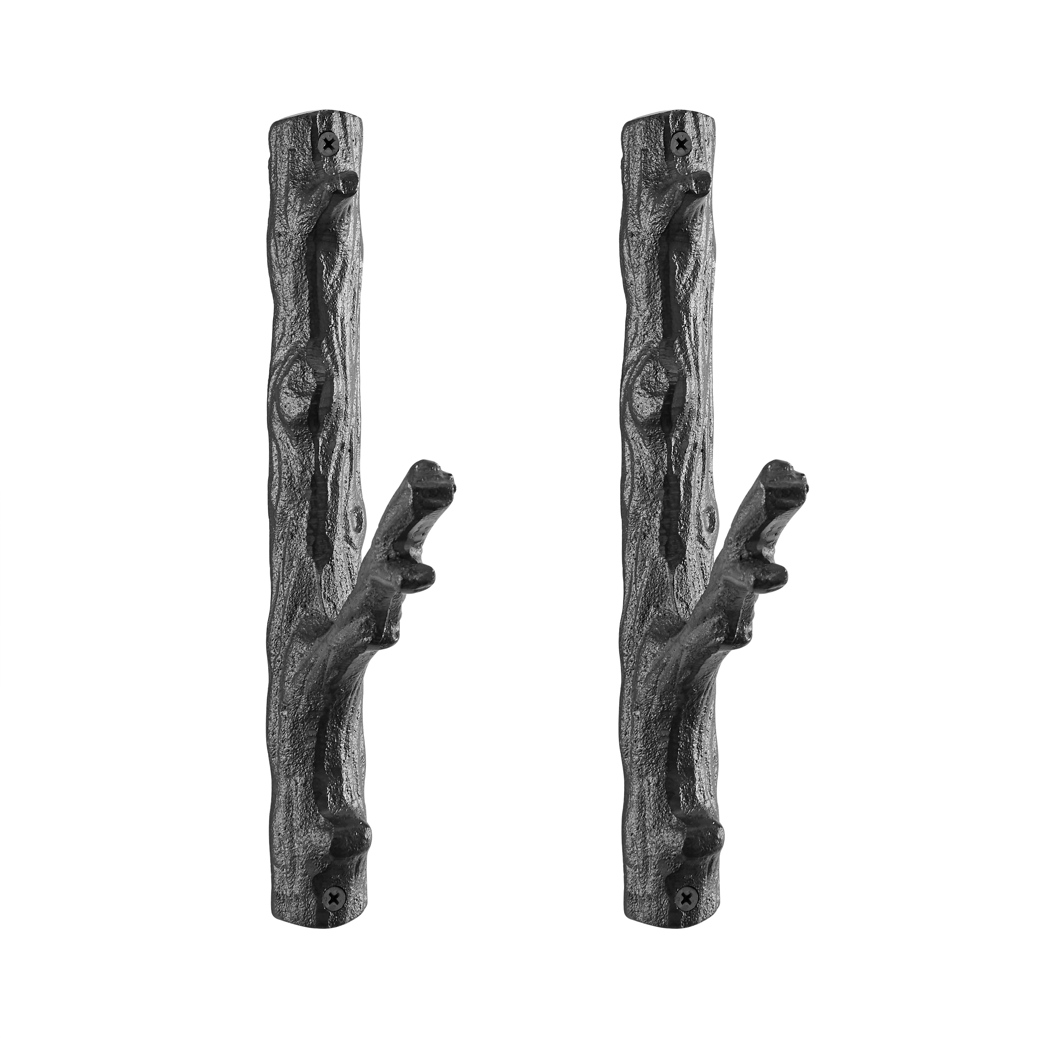 Danya B. Cast Iron Tree Branch Wall Mount Coat Hooks Set of 2