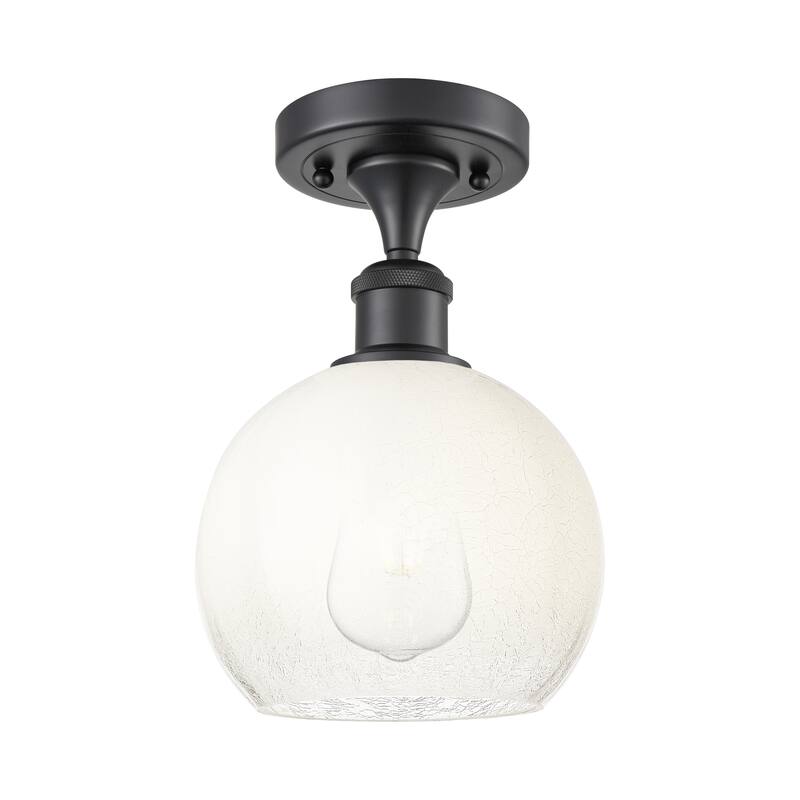 Innovations Lighting Endless Possibilities Ballston - Brookhaven Globe - 1 Light 8" Semi-Flush Mount