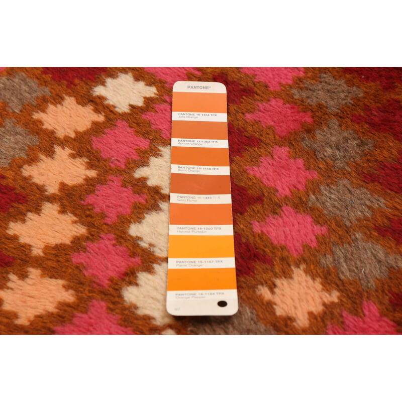 ECARPETGALLERY Hand-knotted Akhjah Burnt Orange Wool Rug - 5'11 x 8'6
