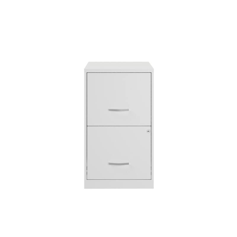 Space Solutions 18in. 2 Drawer Metal File Cabinet, Teal