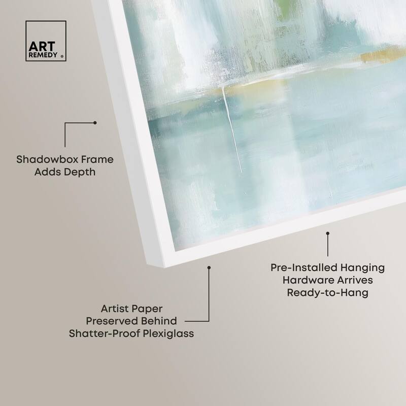 Mirrored Aqua Dream I Shadowbox by Art Remedy