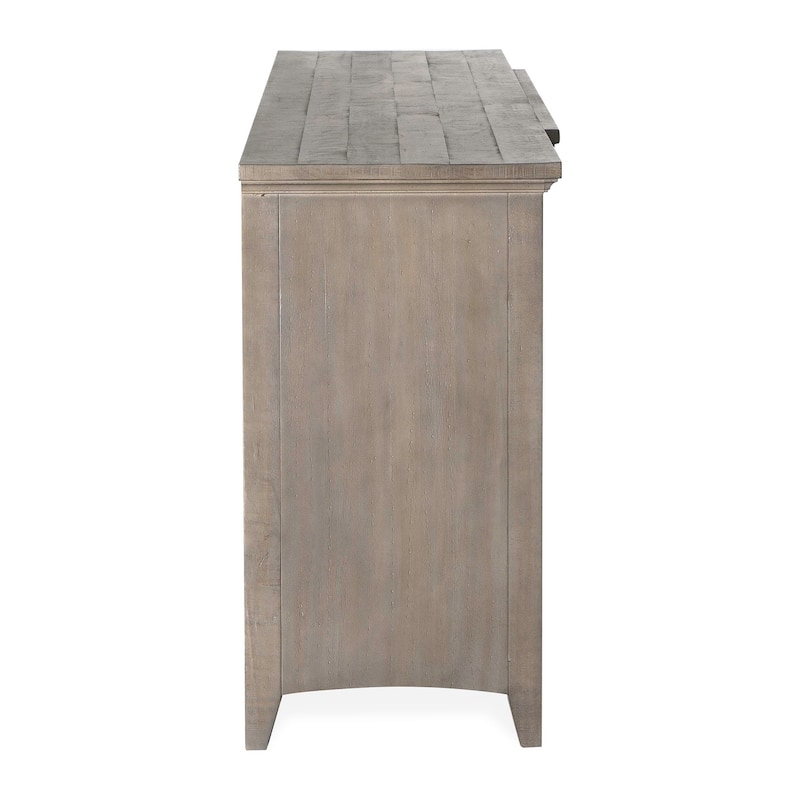 Magnussen Home Paxton Place Dovetail Grey 90" Console - 90"W x 18"D x 32"H