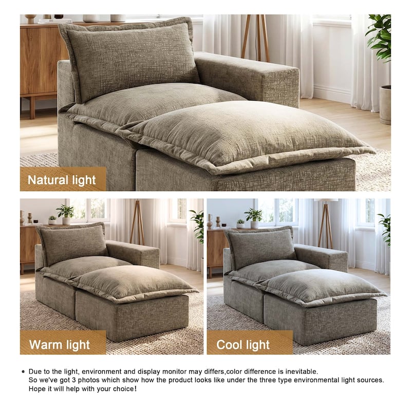 Comfy Cloud Couch Plush Modular Sectional Sofa For Living Room