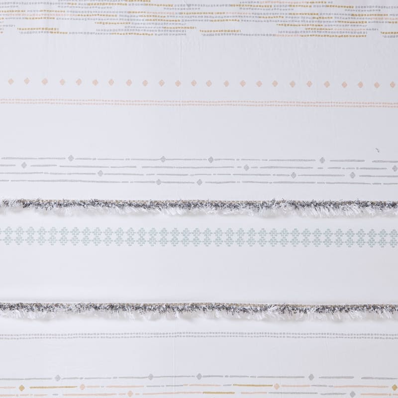 Cotton Printed Shower Curtain with Trims