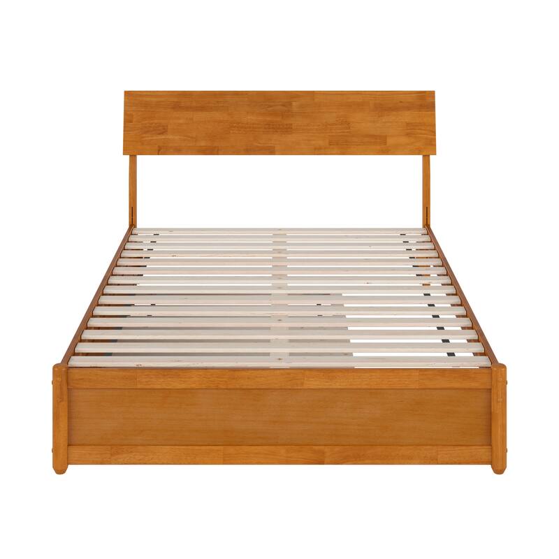 Norla Wood Platform Bed with Trundle