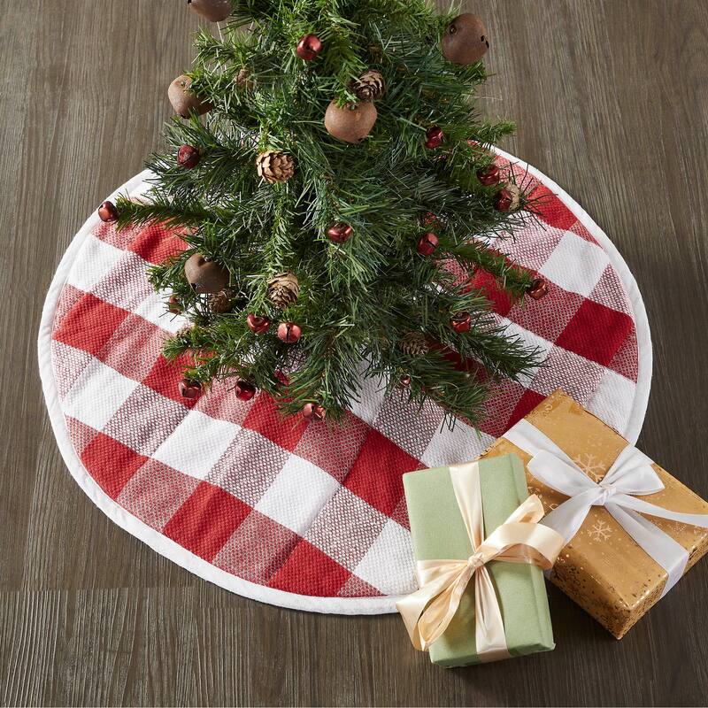 Annie Red Check Tree Skirt 24 - 24 in