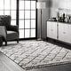 preview thumbnail 1 of 27, Nuloom Transitional Kristi Shag Area Rug 4' x 6' - Ivory