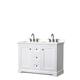 Option White, Black Trim, White Quartz Top