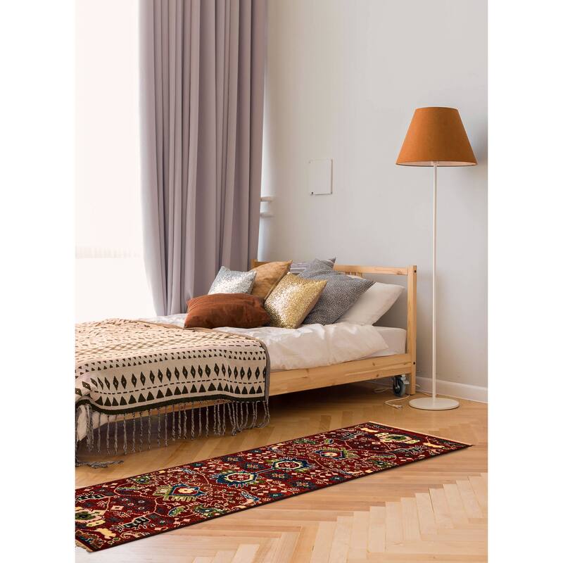 ECARPETGALLERY Hand-knotted Jules Serapi Dark Copper Wool Rug - 2'6 x 7'10