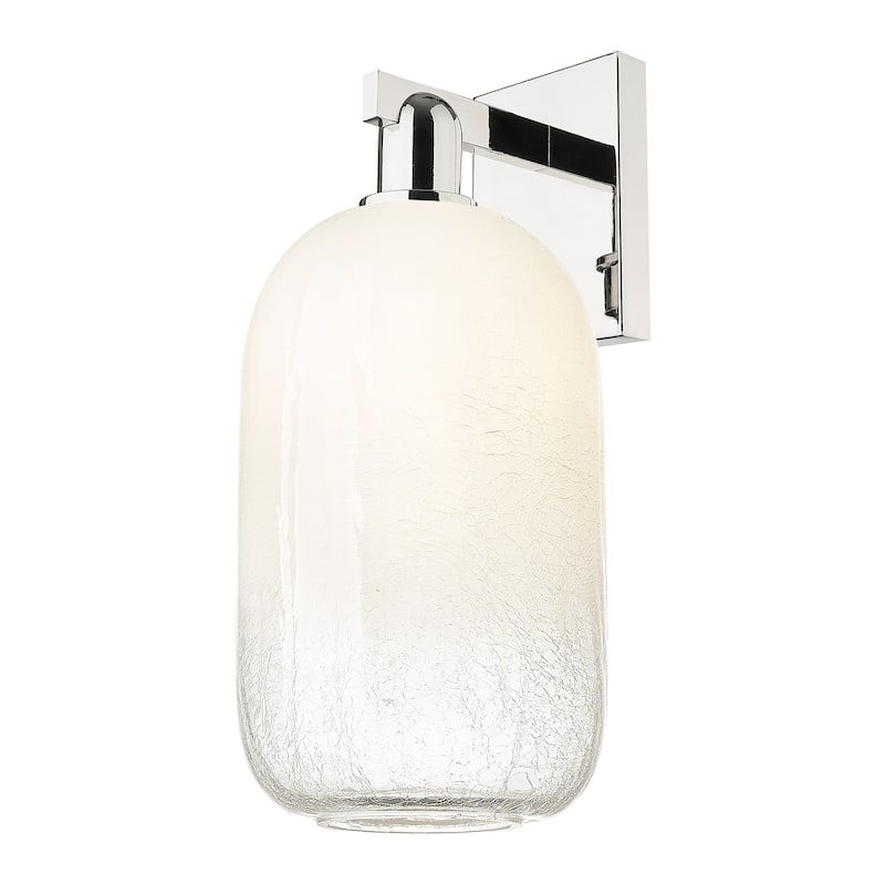 Innovations Lighting 716-1W-17-7 Brookhaven Cloche Sconce Brookhaven - Polished Nickel / Opal