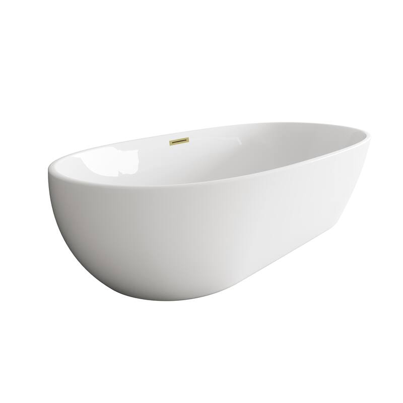 Adler Soaking Bathtub in Glossy White