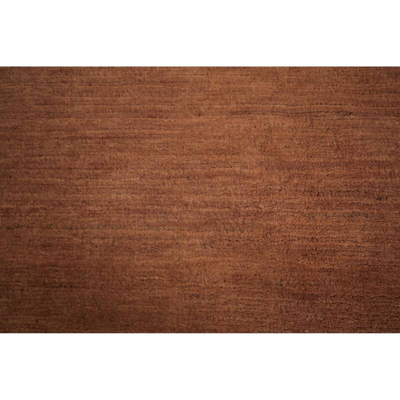 Modern Gabbeh Oriental Area Rug Hand-Knotted Living Room Wool Carpet - 6'9" x 9'9"