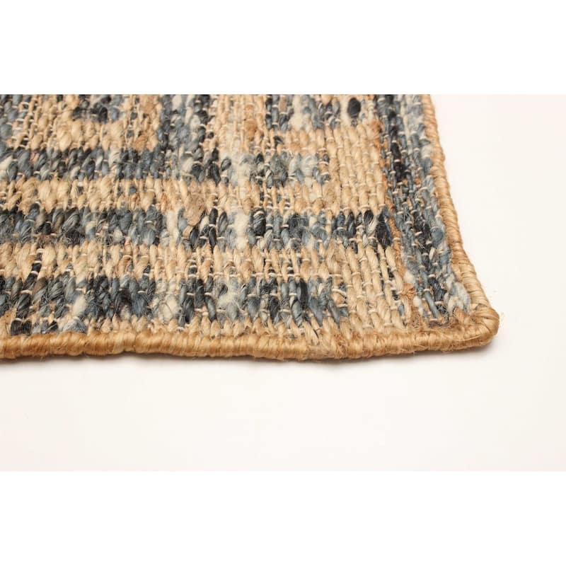 ECARPETGALLERY Flat-Weave Palas Denizli Brown Jute Kilim - 5'4 x 7'4