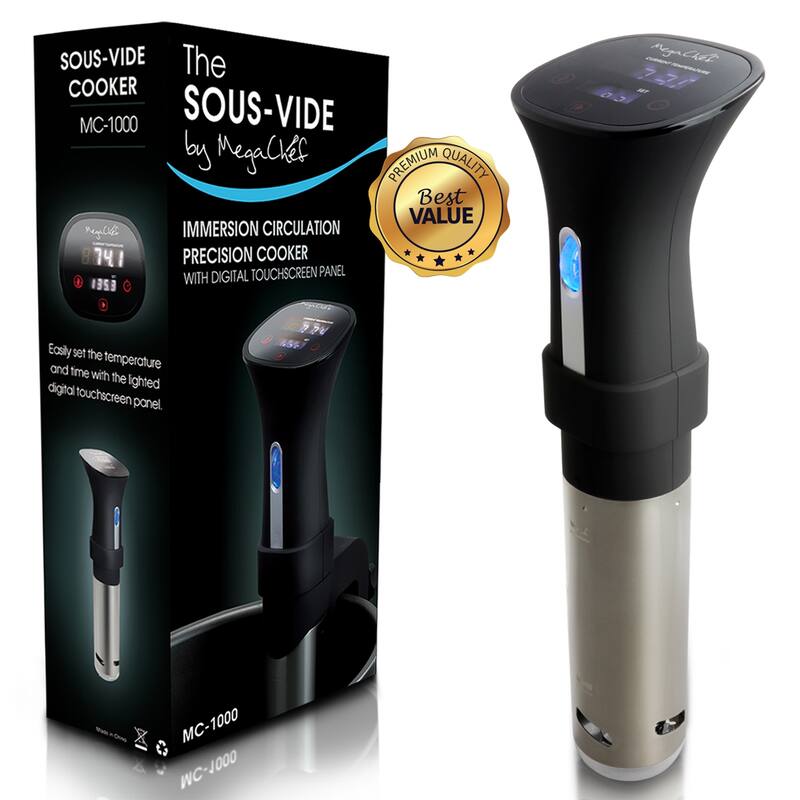 Precision Backlit Digital Display 800 Watt Pro Chef Fast Immersion Sous-Vide Cooker
