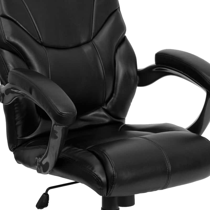 High Back LeatherSoft Overstuffed Executive Swivel Ergonomic Office Chair