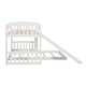 preview thumbnail 13 of 24, Twin over Twin Size Solid Wood Bunk Bed with Slide and Ladder for Kids, Boys and Girls, Bedroom