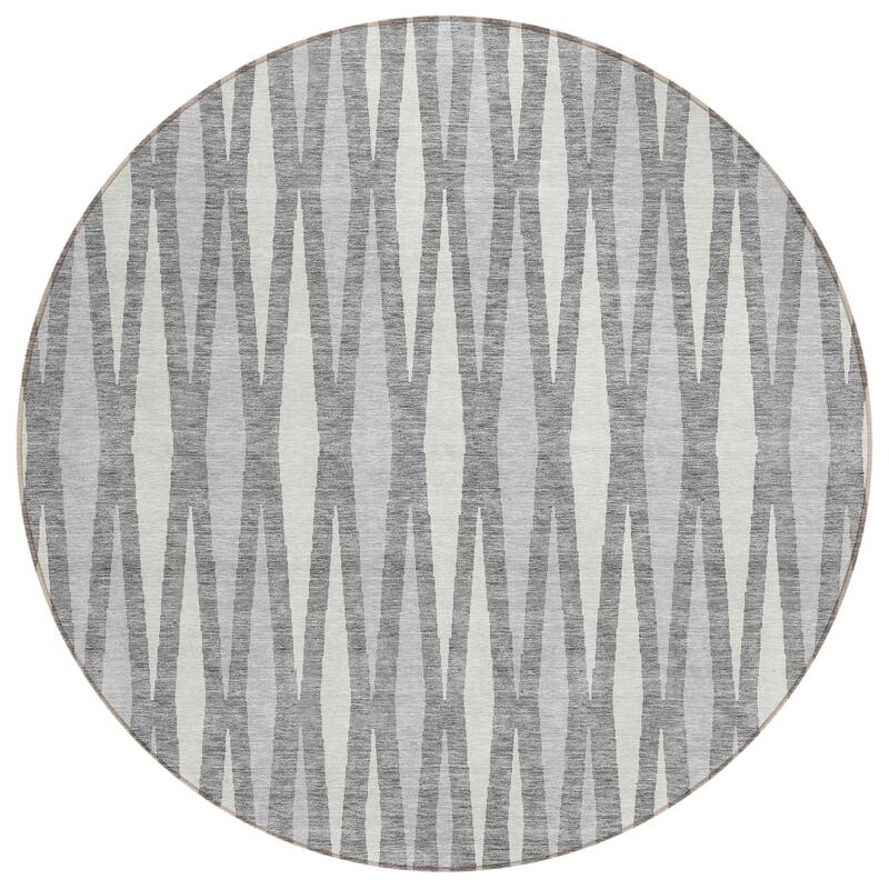Machine Washable Indoor/ Outdoor Chantille Mosaic Contemporary Rug