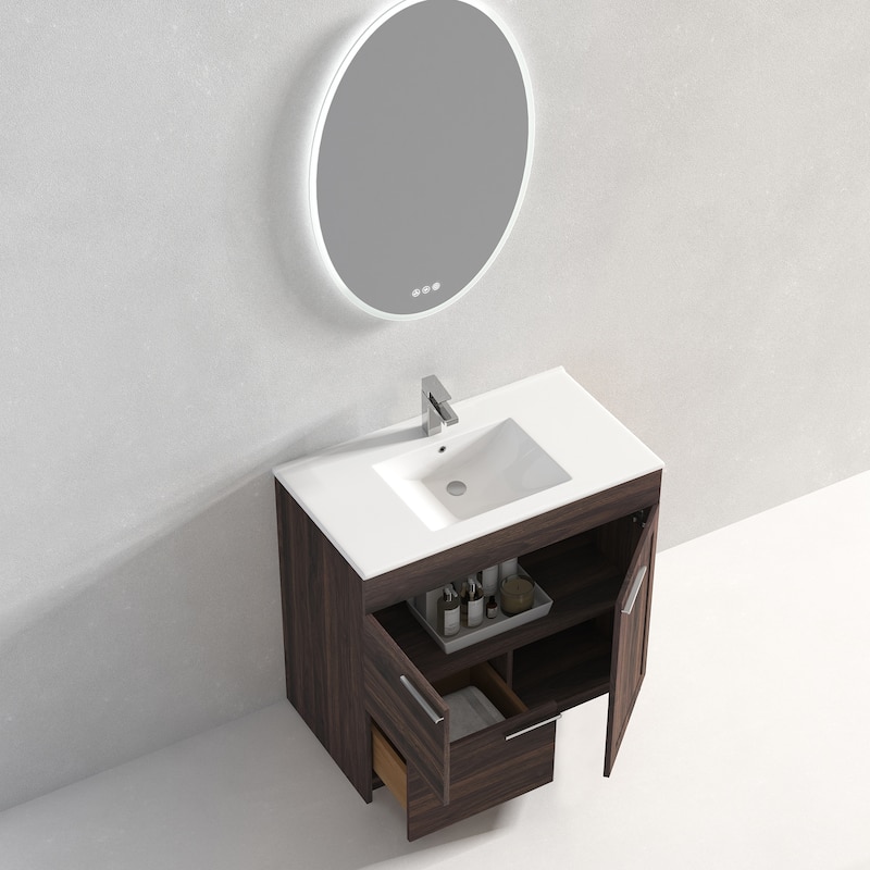 Blossom Hanover 36 Inch Bathroom Vanity with Topmount Ceramic Sink