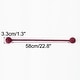 preview thumbnail 9 of 10, 2pcs Curtain Tieback 25.6" Holdback Decorative Rope Curtain Holders Burgundy