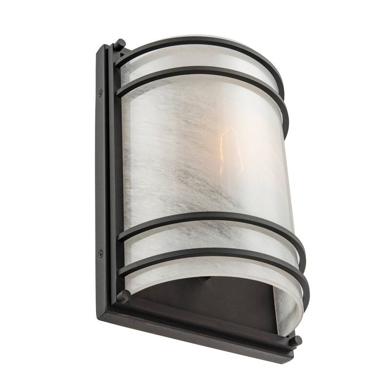 Artcraft Keswick 1-Light Outdoor Wall Sconce - Black Finish
