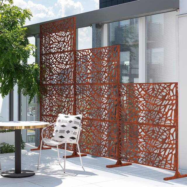 Veradek Corten Steel Screen Panel