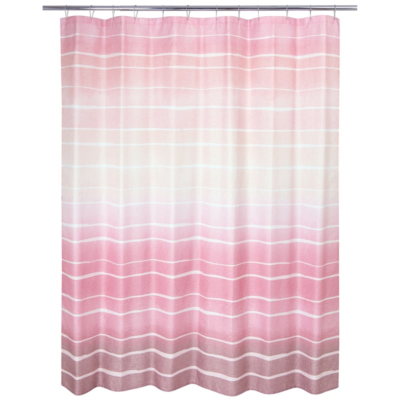 Metallic Ombre Stripe Shower Curtain Blush - On Sale - Bed Bath ...