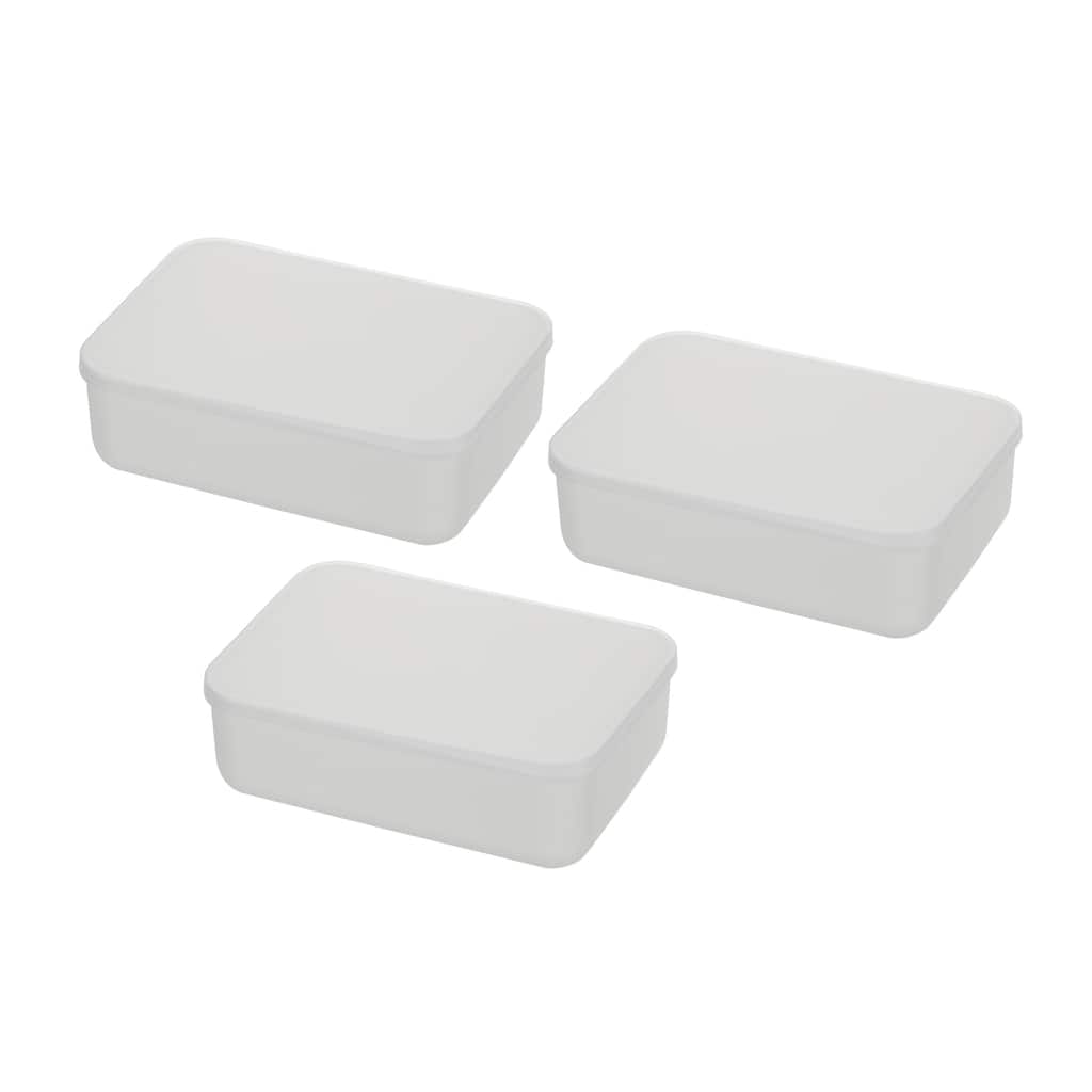 YBM Home Plastic Storage Bins with Lids for Organizing Small Household Items, Multipurpose for Classroom, Drawers, Desktop