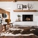 preview thumbnail 15 of 14, Alexander Home Yosemite Faux Cowhide Area Rug 5' x 6'6"