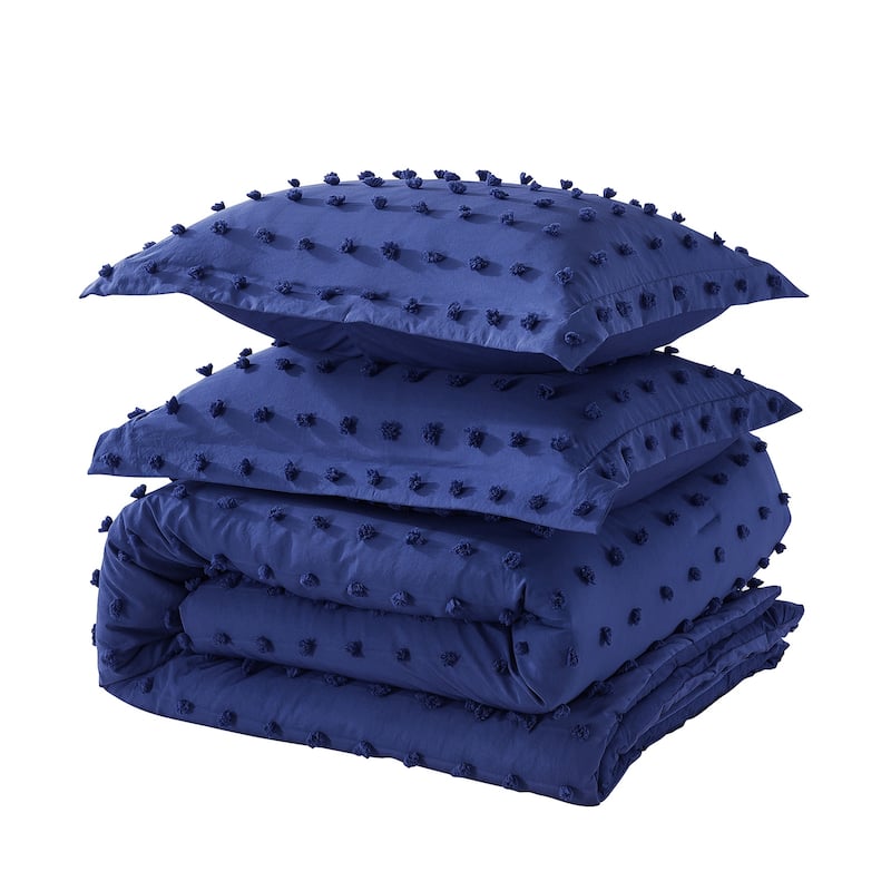 Tufted Design Jacquard Comforter Set