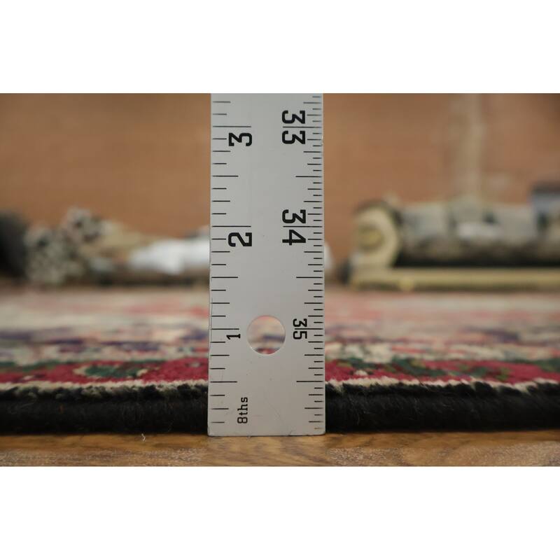 Hand Knotted Oriental 100% Wool Carpet Traditional Geometric Red Tabriz Area Rug - 7' 11'' X 5' 0''