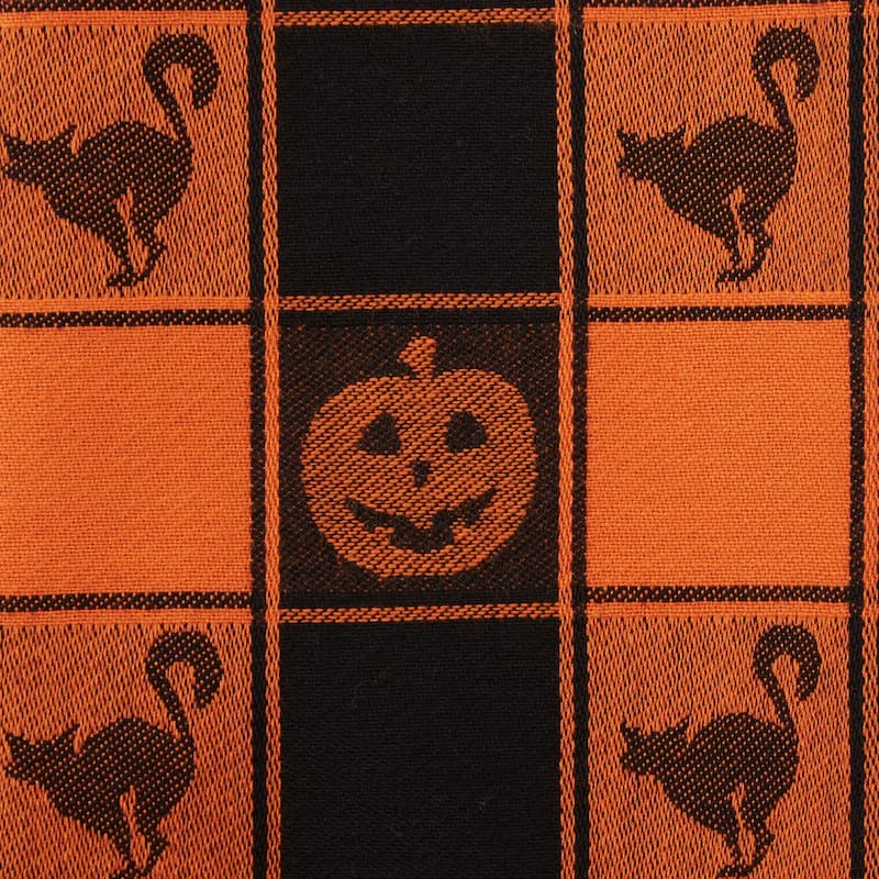 Halloween Woven Check Jacquard Dishtowel (Set of 3)