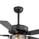 preview thumbnail 30 of 56, 52" Reversible 5-Blade Caged Ceiling Fan with Light and Remote
