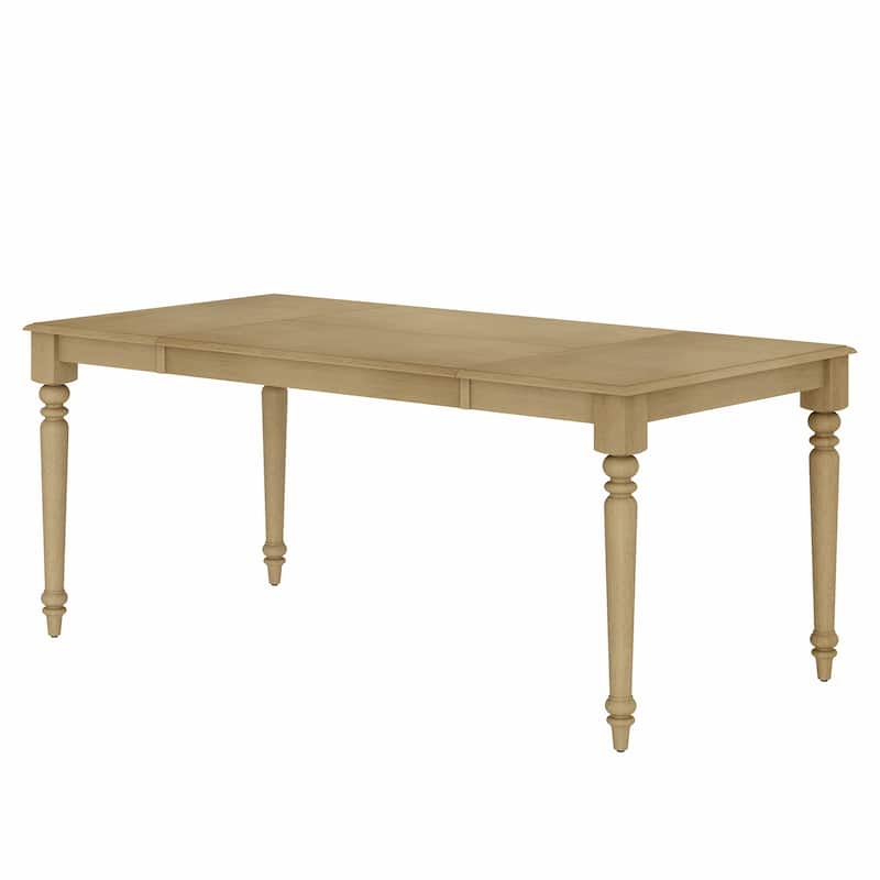 Farmhouse Dining Table for 6-8, Rubber Wood Dinner Tables for Kitchen - 70 Inch