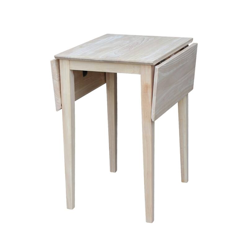 Small Drop Leaf Dining Table with 2 Chairs - 3 Piece Set