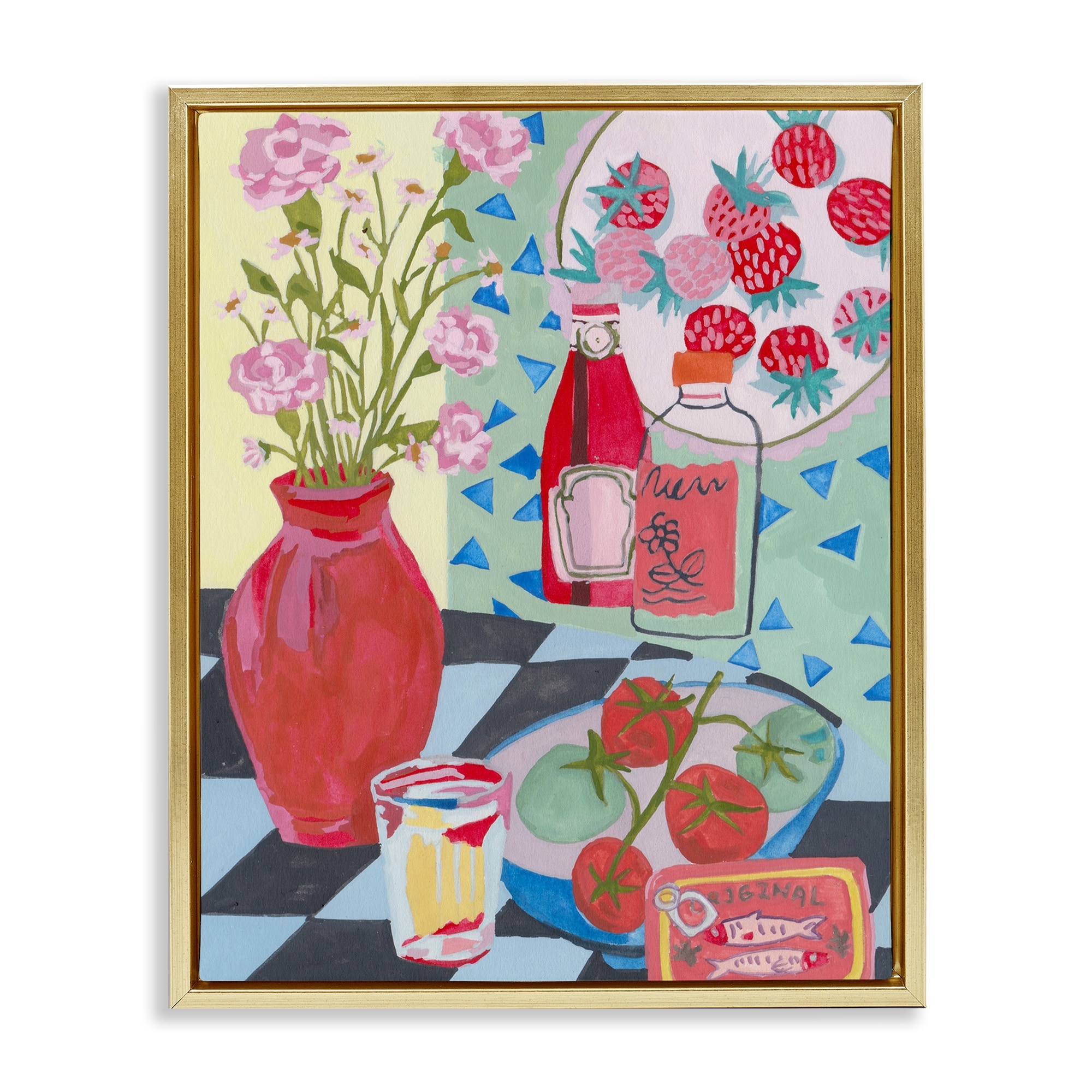 Stupell Kitchen Sauces Still Life Framed Floater Canvas Wall Art Design By Melissa Wang