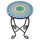 preview thumbnail 32 of 31, Costway Mosaic Side Table Accent Table Round Balcony Bistro End Table