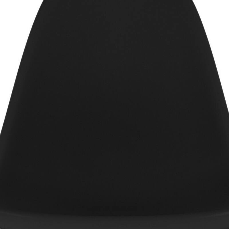 Heavy Duty Plastic and Wood Dining Side Chair with Solid Back Support - 21” x 18.50” x 32.50”