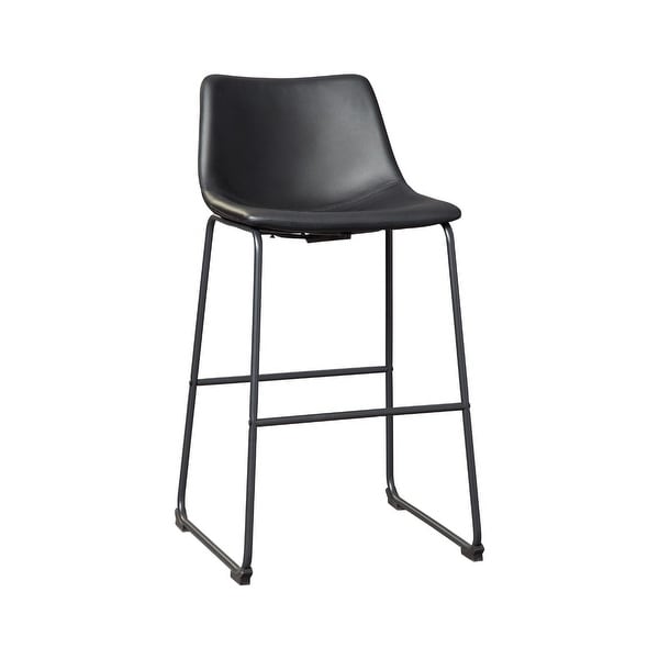 Centiar Casual Tall Upholstered Barstool Set of 2, Black. Opens flyout.