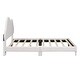 preview thumbnail 16 of 34, Velvet Upholstered Bed with Cloud-Shape Headboard, Wood Platform Bed Frame for Boys Girls Easy Assembly, No Box Spring Needed