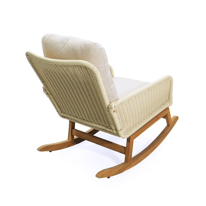 Christopher Knight Home - Outdoor Seating Set PE Rattan Rocking Chair