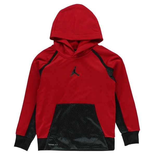 black and red jordan hoodie
