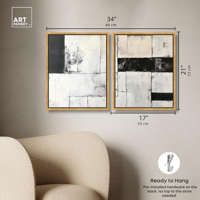 Midnight Canvas Set of 2 by Art Remedy