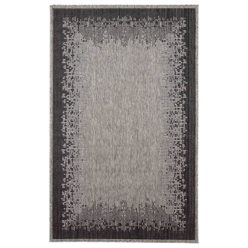 ECARPETGALLERY Machine Woven Edge Grey Area Rug - Grey - 8' x 10' - Rectangle