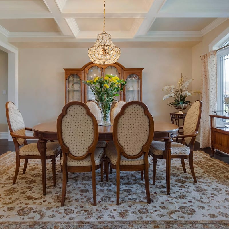 Vintage Glam 4-Light Antique Brass Crystal Chandelier - Antique Brass