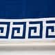 preview thumbnail 6 of 6, Rizzy Home Adair Greek Key Crib Skirt - 26" X 51" Navy/White