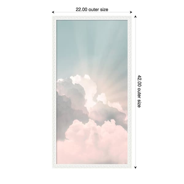 Sky God Rays Christian Art by Kathrin Pienaar Wood Framed Wall Art ...