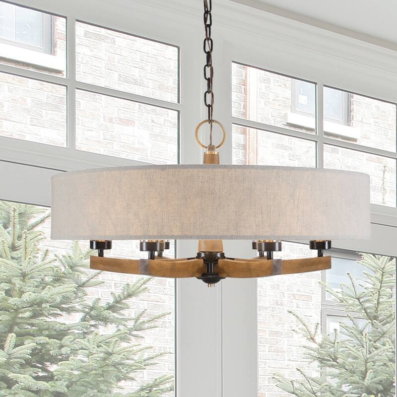 Uttermost 21331 Woodall 6 Light 36" Wide Ring Chandelier