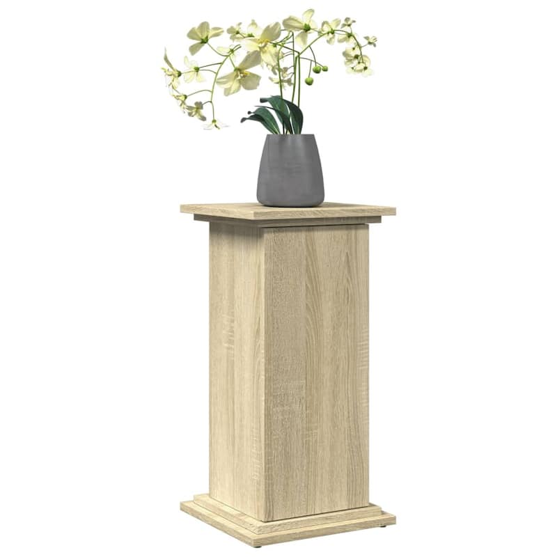 vidaXL Display Stand Sonoma oak Engineered wood Compact Display Stand - 11.8 x 12.2 x 23.6 in