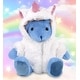 preview thumbnail 4 of 4, DolliBu Baby Blue Rabbit Unicorn Stuffed Animal with Unicorn Outfit - 8 inches