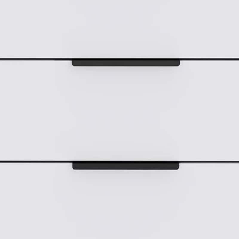 HomeRoots 28" White Wood Three Drawer Dresser